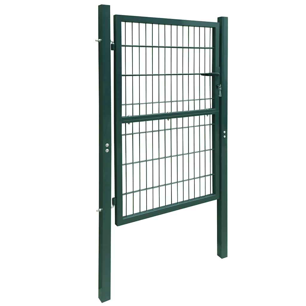 VidaXL 2d hekpoort (enkel) groen 100x120 cm