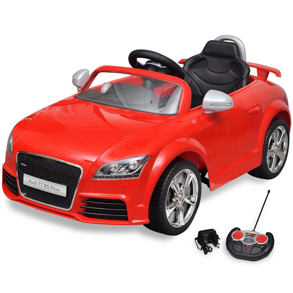 VidaXL Kinderauto elektrisch met afstandsbediening audi tt rs rood