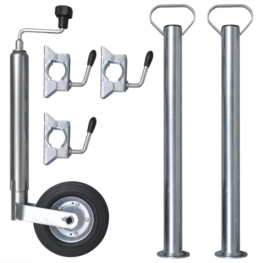 VidaXL Neuswiel met 2 steunbuizen en 3 klemmen 48 mm