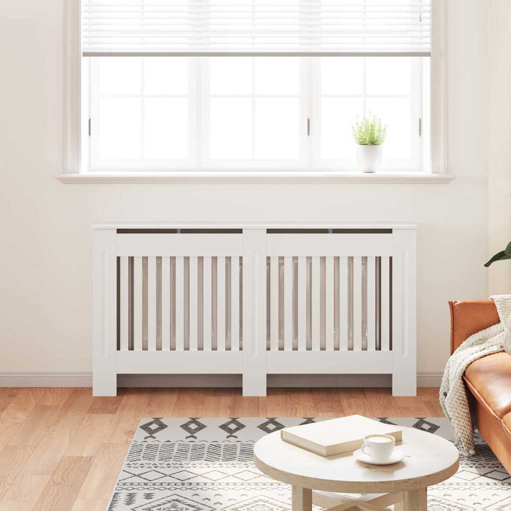 VidaXL Radiatorombouw 152 cm mdf wit