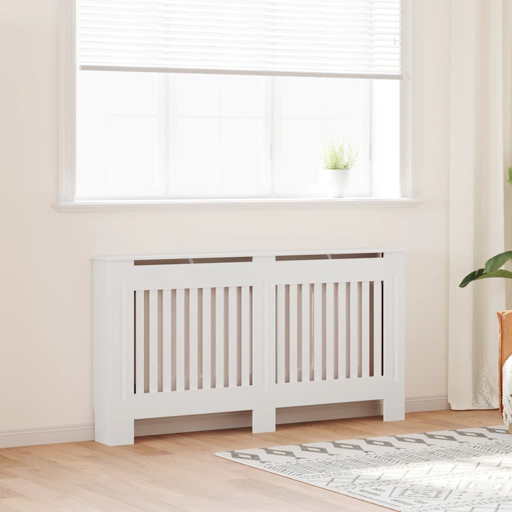 VidaXL Radiatorombouw 152 cm mdf wit