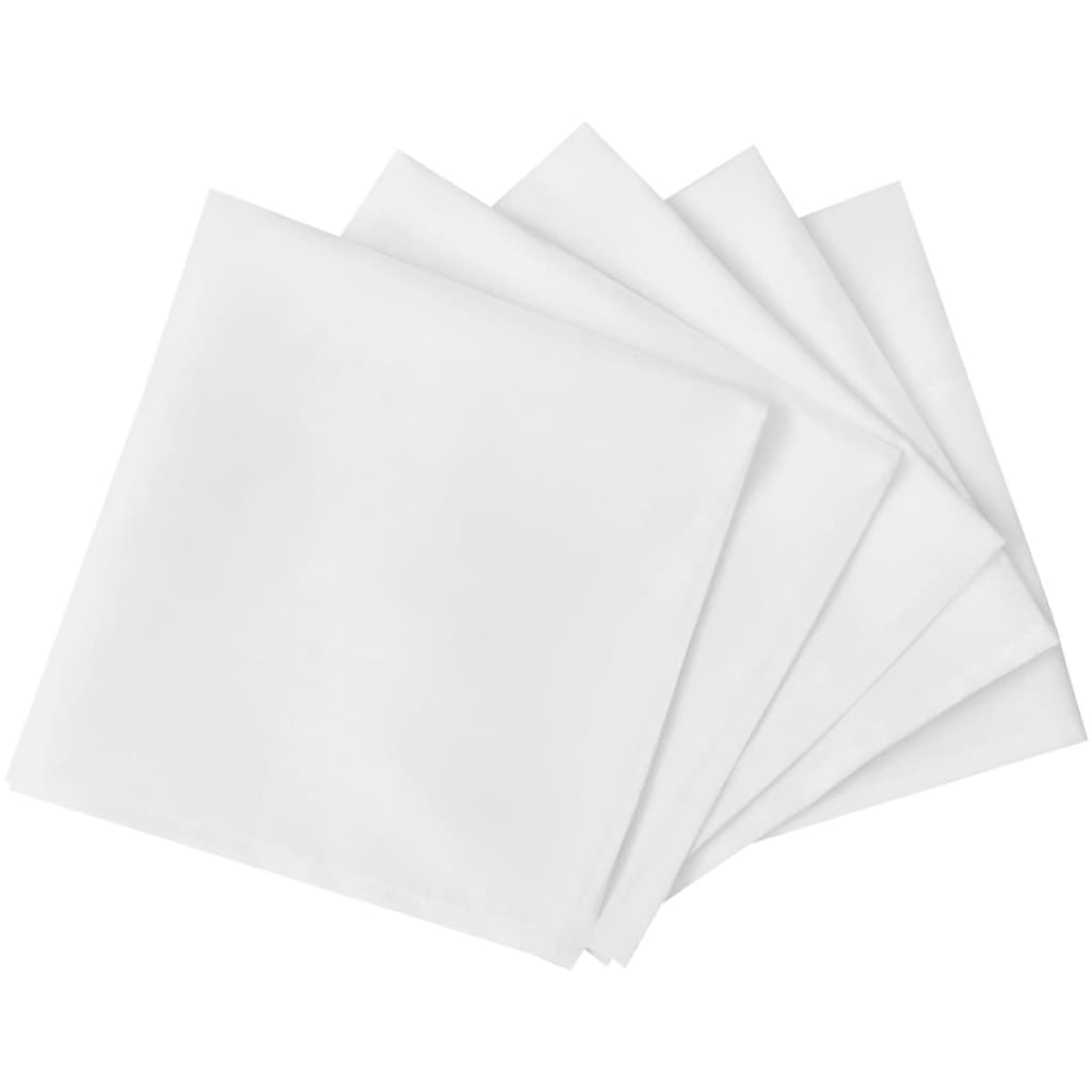 VidaXL Servetten wit 100 stuks 50 x 50 cm
