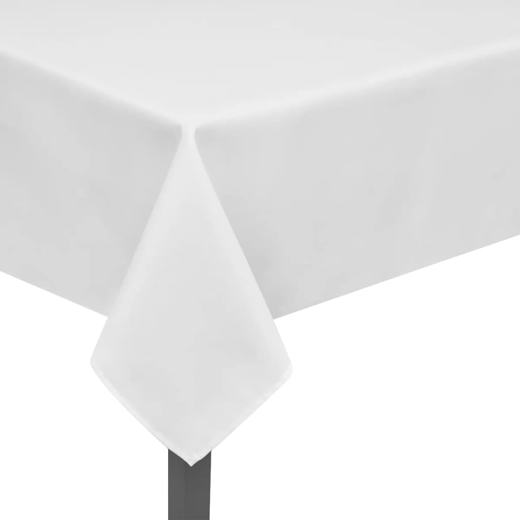 VidaXL Tafelkleden wit 5 stuks 100 x 100 cm