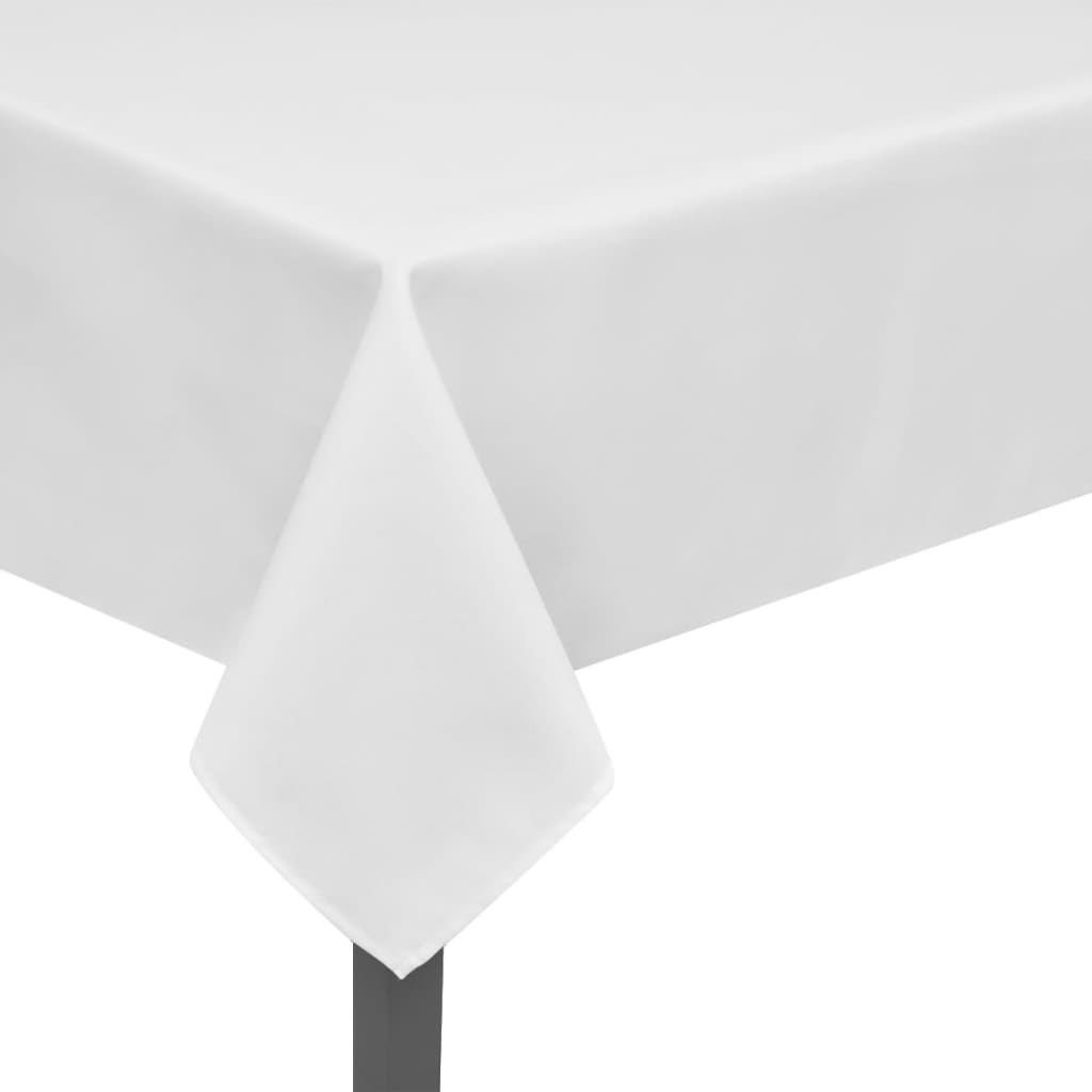 VidaXL Tafelkleden wit 5 stuks 170 x 130 cm