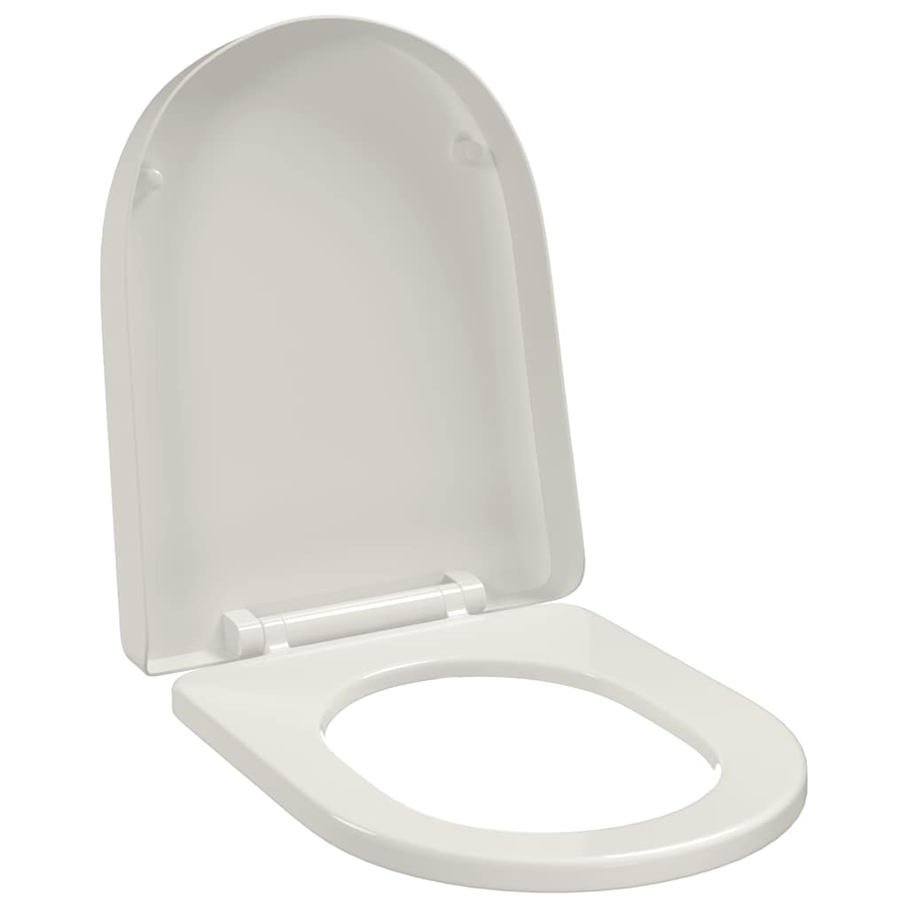 VidaXL Toiletbril soft-close vierkant wit