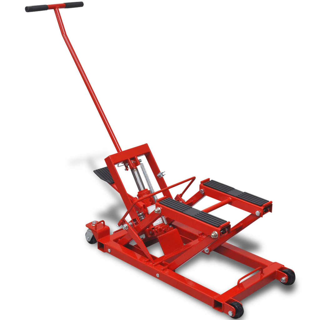 VidaXL Hydraulische motor atv krik 680 kg rood