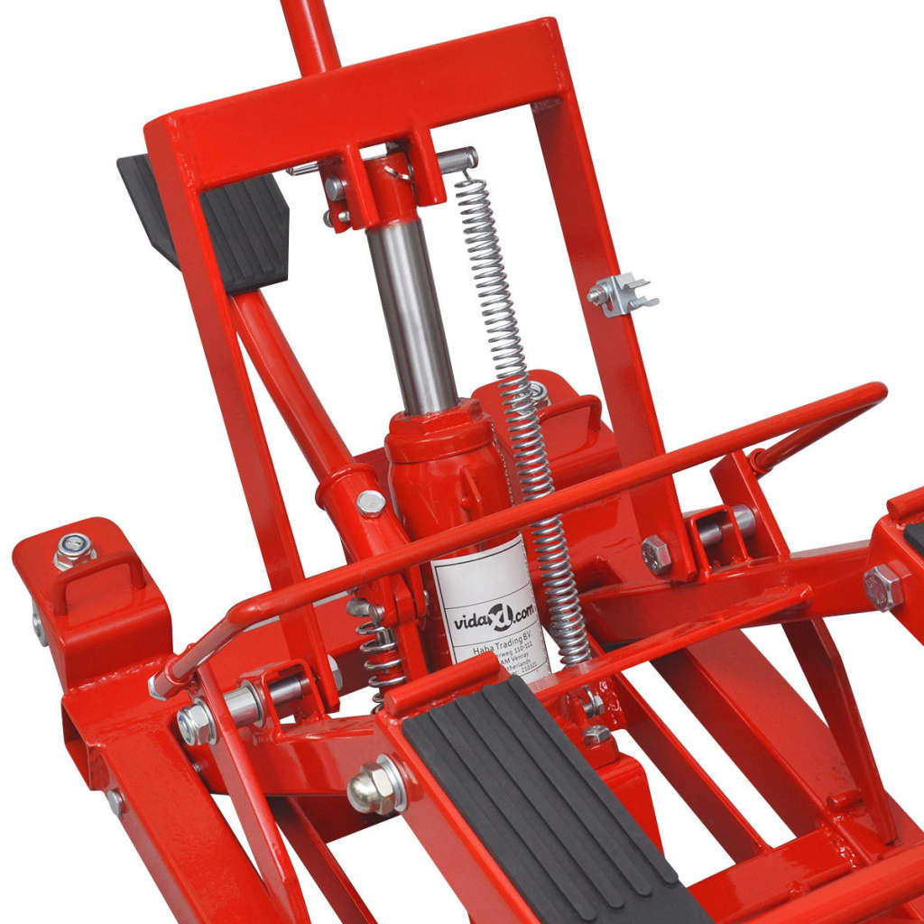 VidaXL Hydraulische motor atv krik 680 kg rood