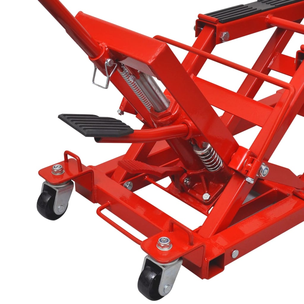 VidaXL Hydraulische motor atv krik 680 kg rood