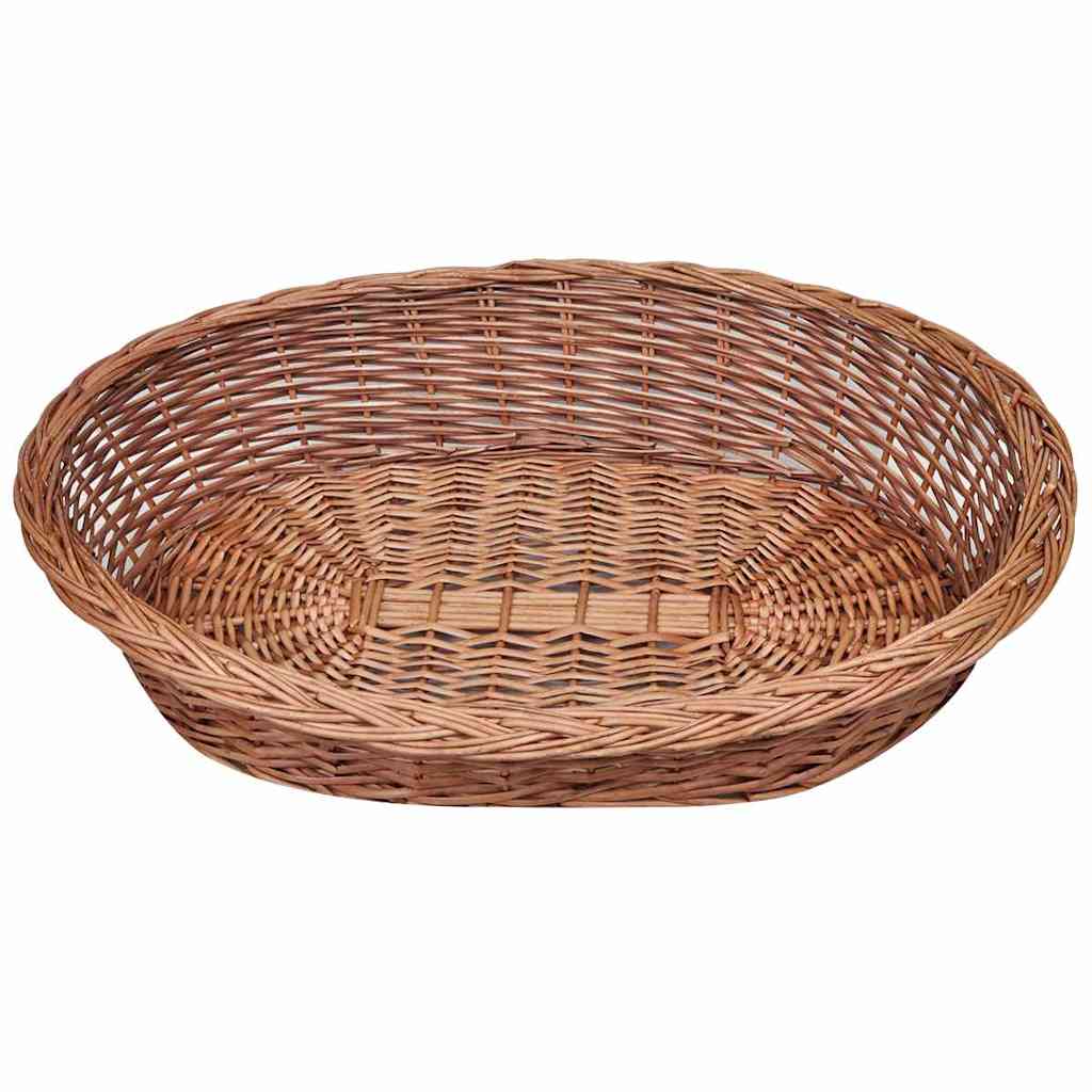VidaXL Hondenmand huisdierenbed 90 cm natuurlijk wilgen