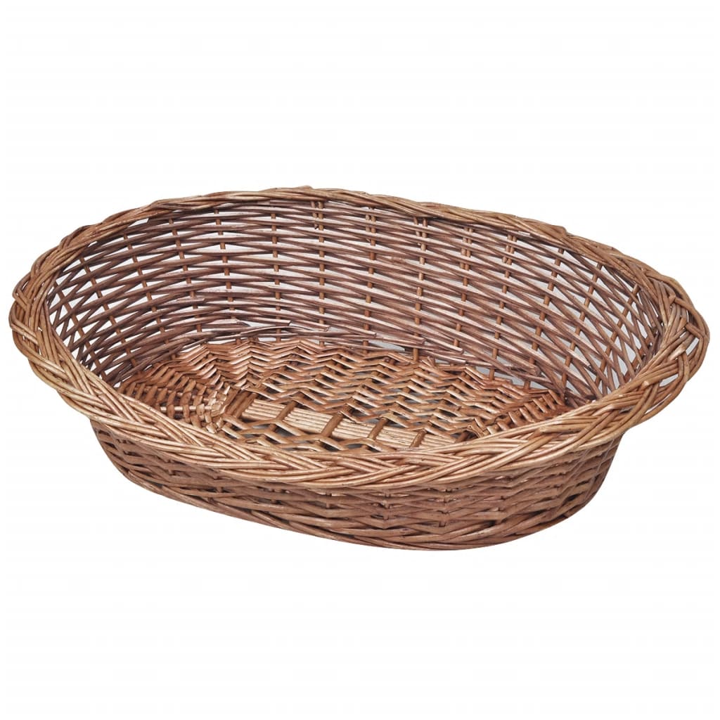 VidaXL Hondenmand huisdierenbed 69 cm natuurlijk wilgen