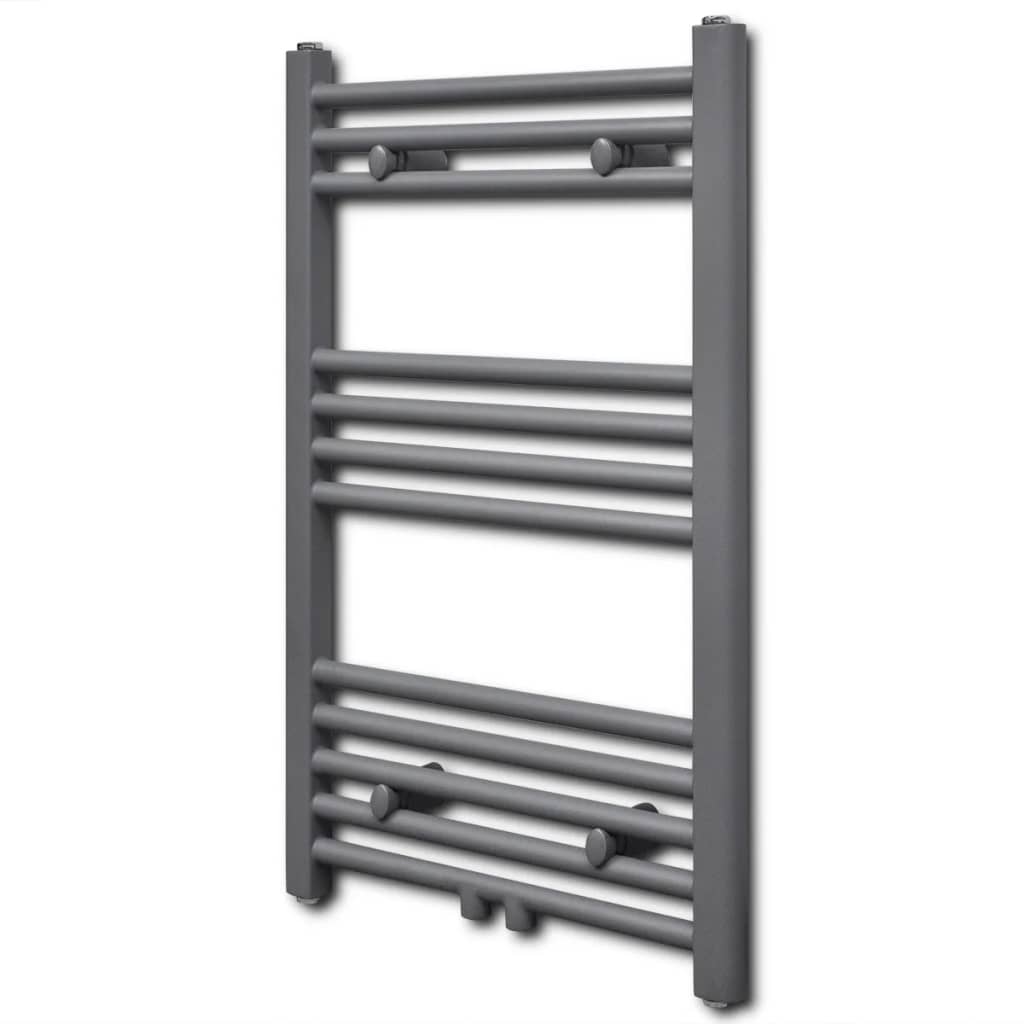 VidaXL Radiator handdoekenrek recht 500x764 mm grijs