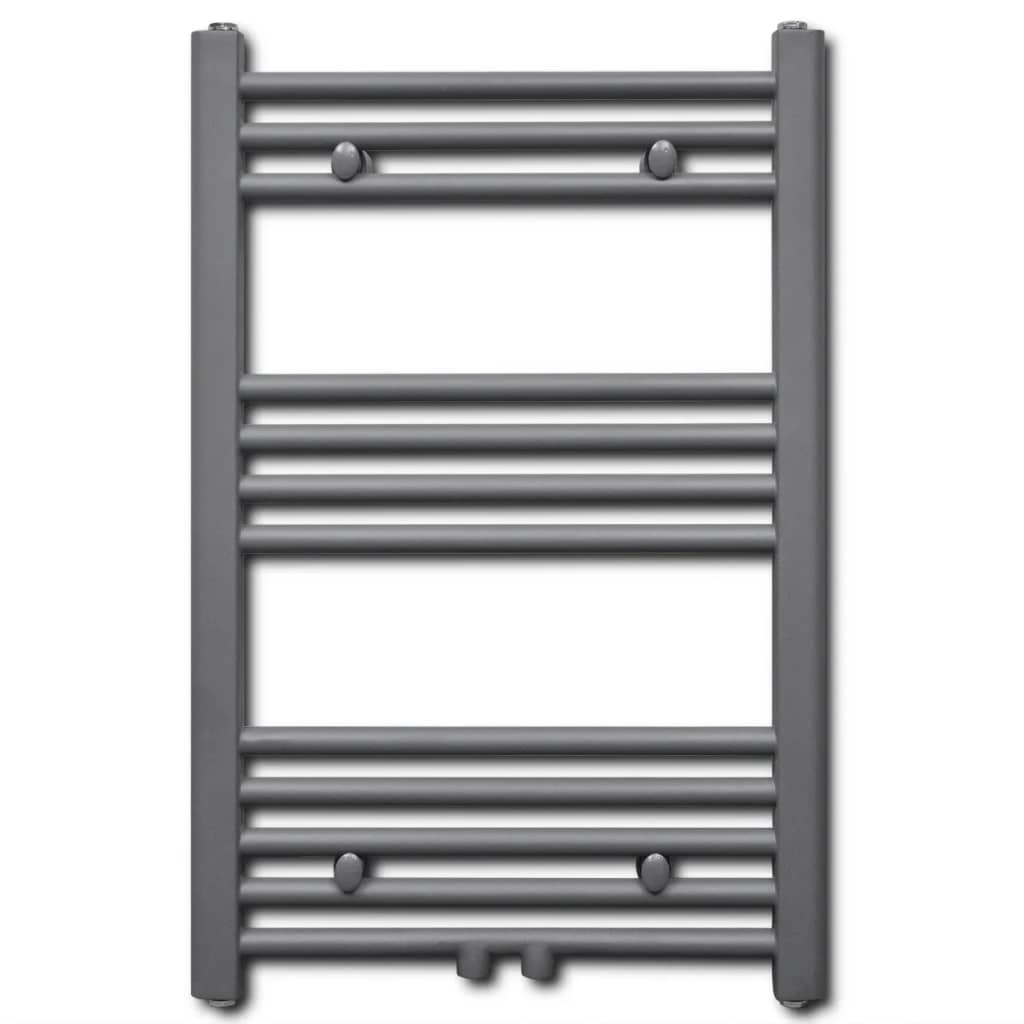 VidaXL Radiator handdoekenrek recht 500x764 mm grijs