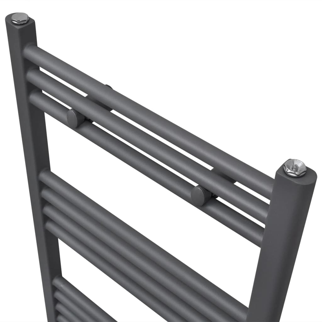 VidaXL Radiator handdoekenrek recht 500x764 mm grijs