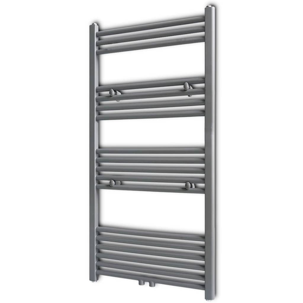 VidaXL Radiator handdoekenrek recht 600x1160 mm grijs