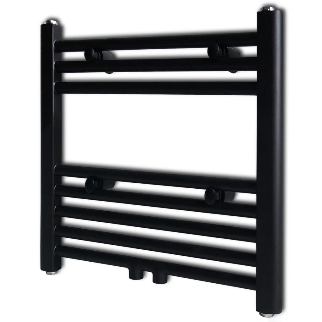 VidaXL Radiator handdoekenrek recht 480x480 mm zwart