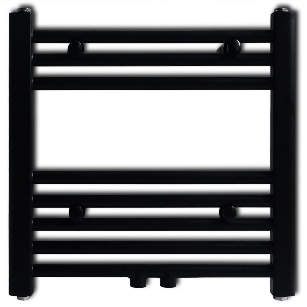VidaXL Radiator handdoekenrek recht 480x480 mm zwart