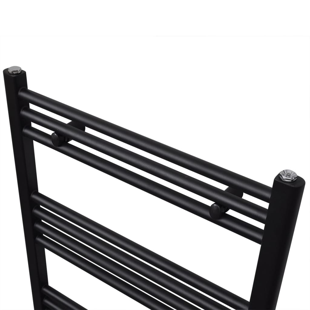 VidaXL Radiator handdoekenrek recht 600x764 mm zwart