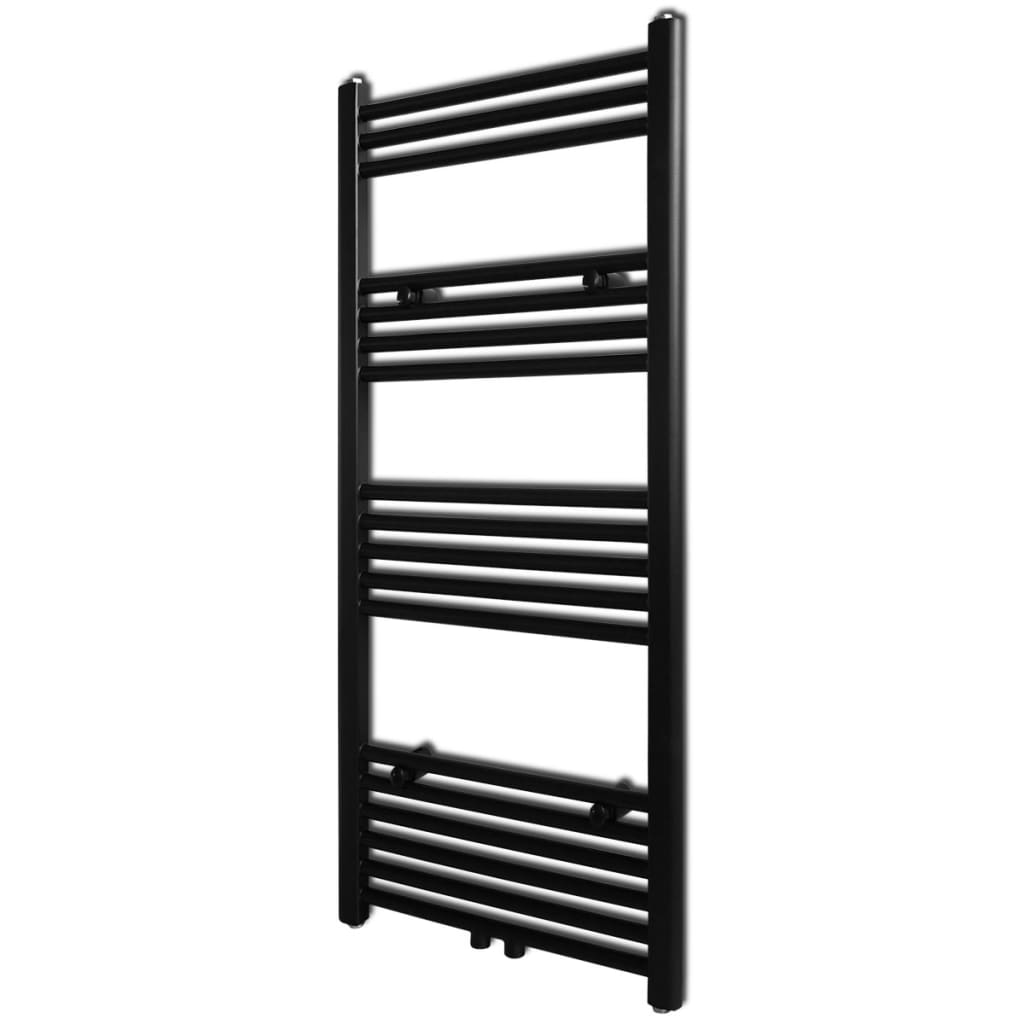 VidaXL Radiator handdoekenrek recht 500x1160 mm zwart