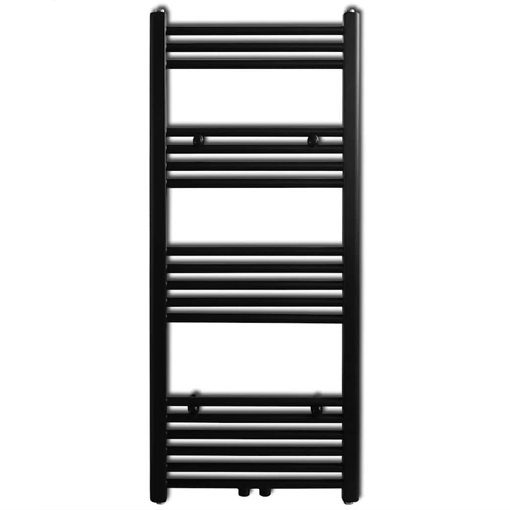 VidaXL Radiator handdoekenrek recht 500x1160 mm zwart