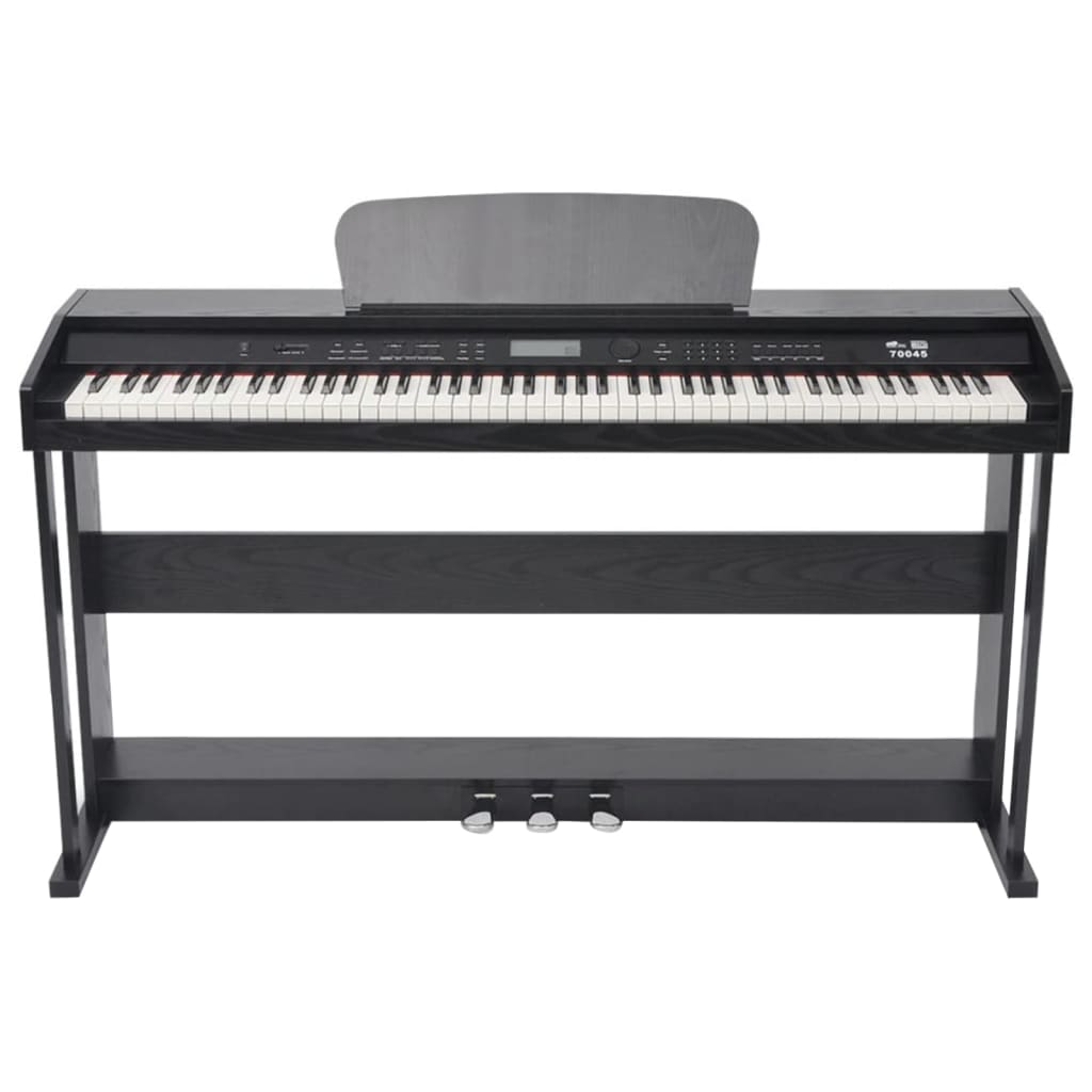 VidaXL Digitale piano met pedalen 88 toetsen zwart