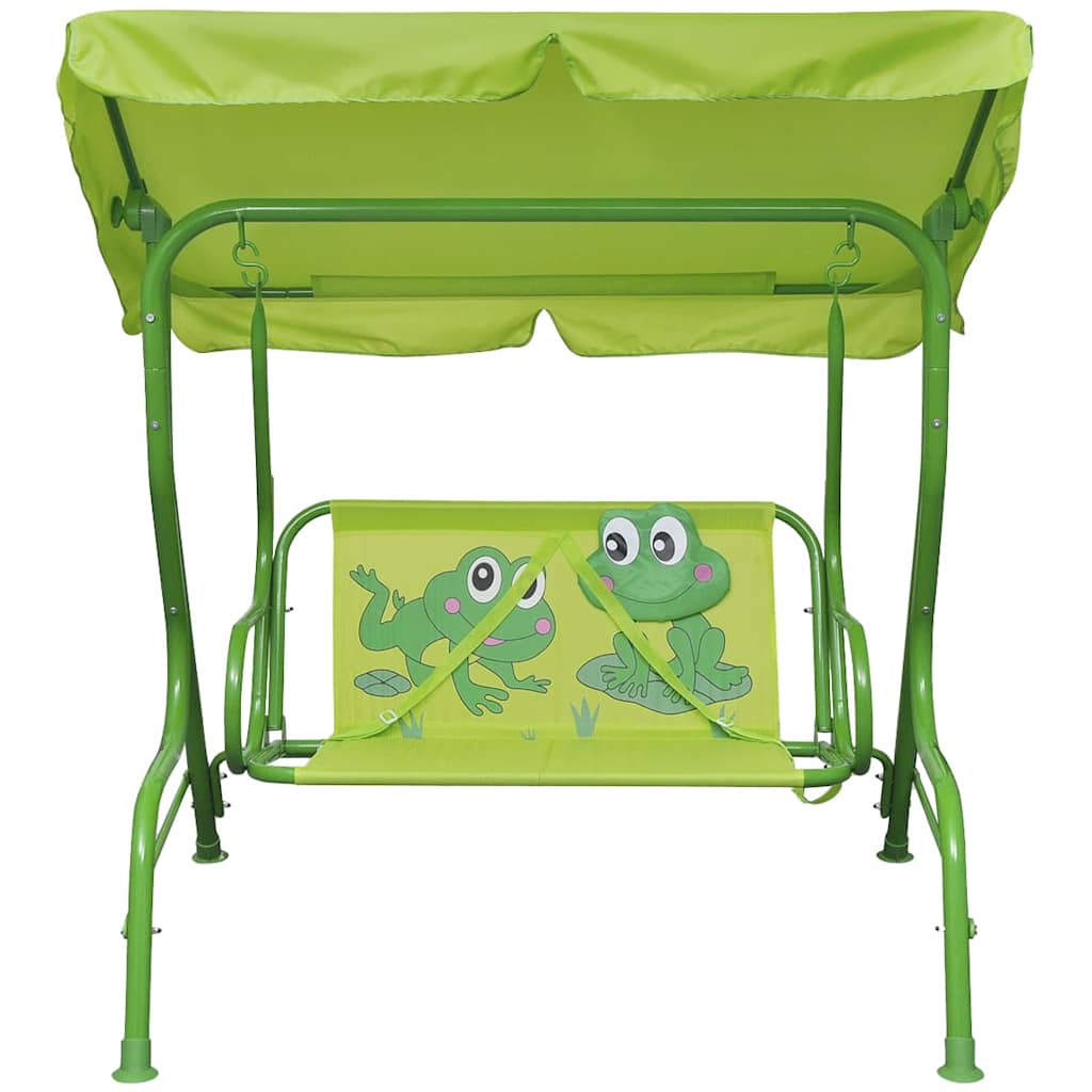 VidaXL Kinderschommelstoel groen