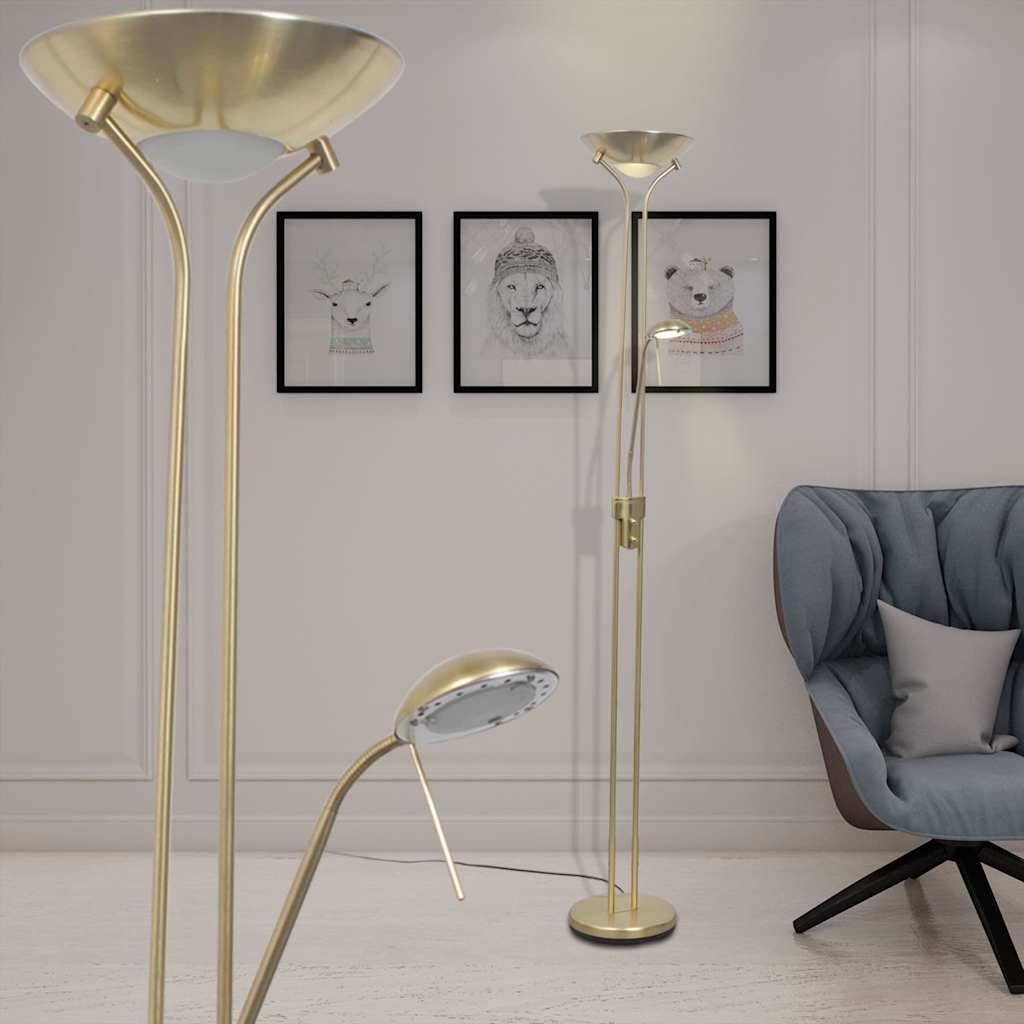 VidaXL Vloerlamp led dimbaar 23 w