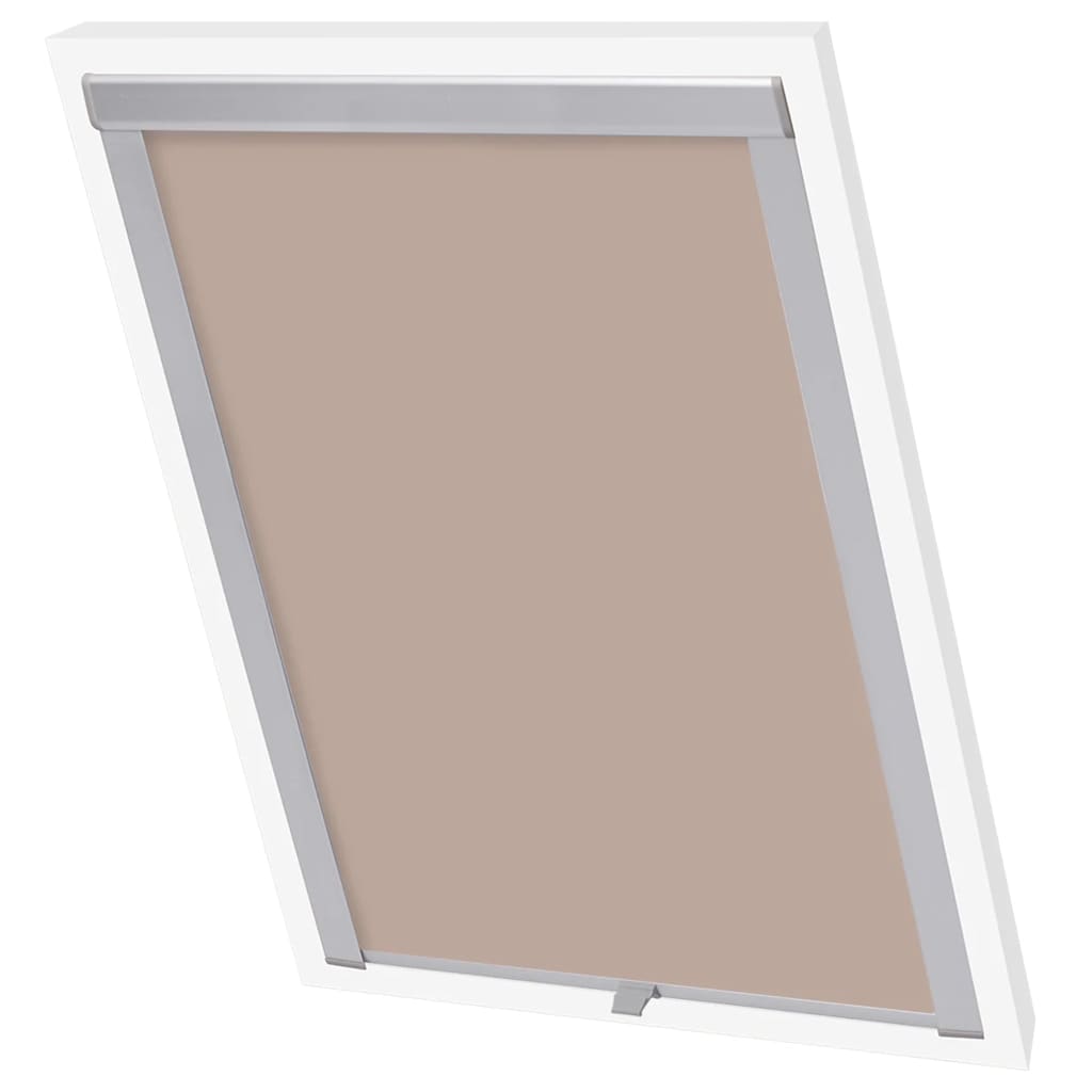 VidaXL Rolgordijn verduisterend beige p06 406