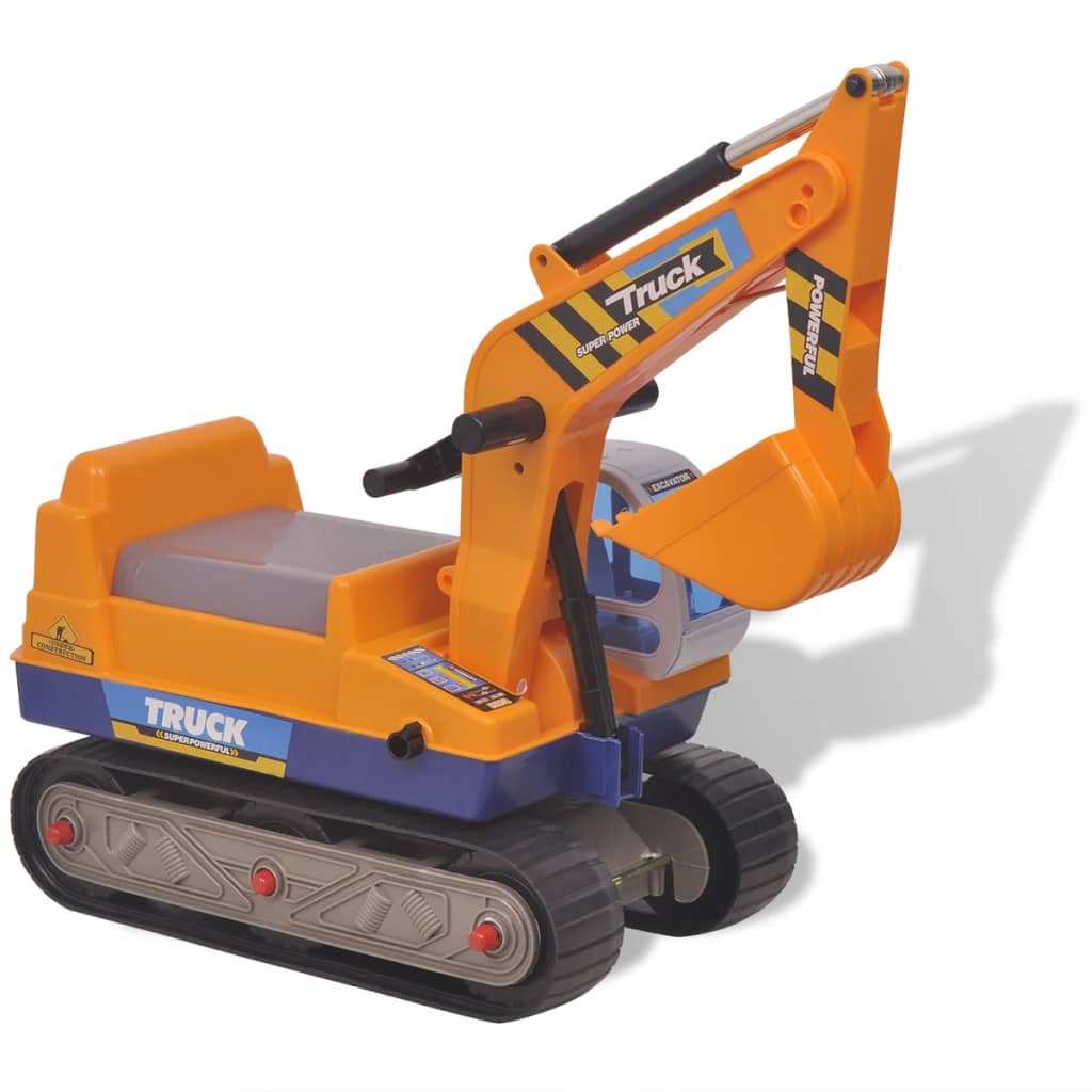 VidaXL Meerij graafmachine kunststof geel