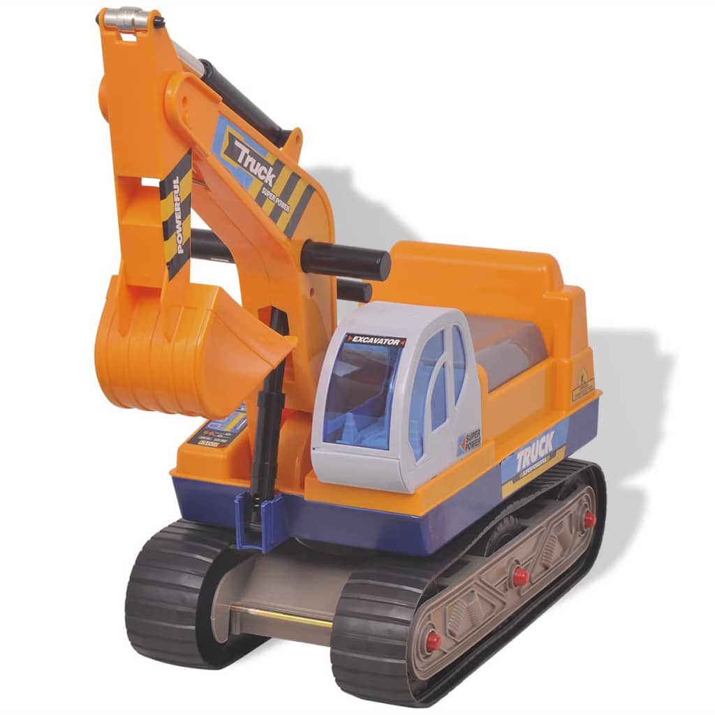 VidaXL Meerij graafmachine kunststof geel