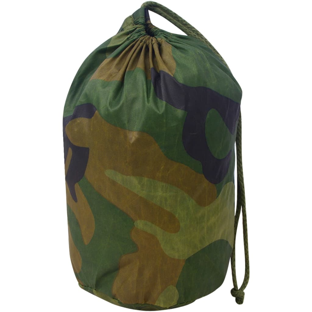 VidaXL Camouflagenet met opbergzak 3x5 m
