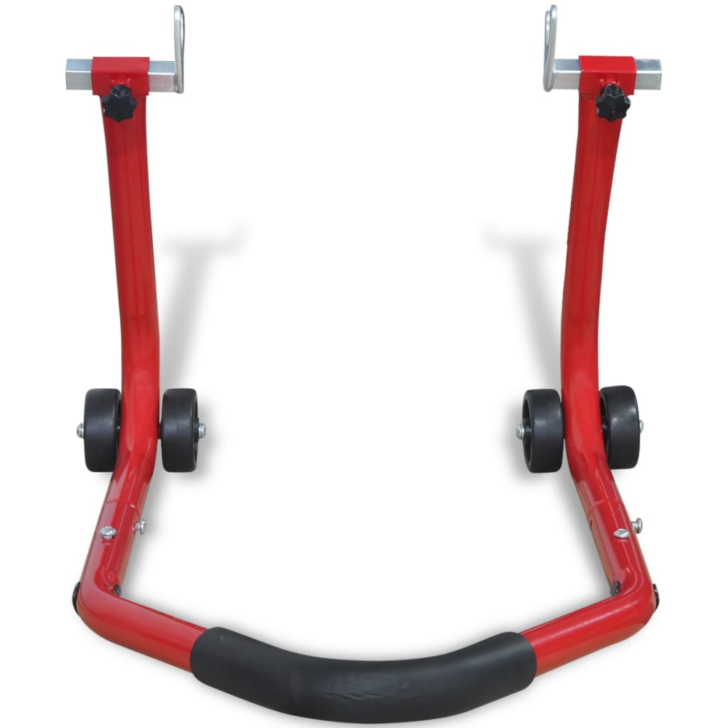 VidaXL Motorfiets achterwiel standaard rood