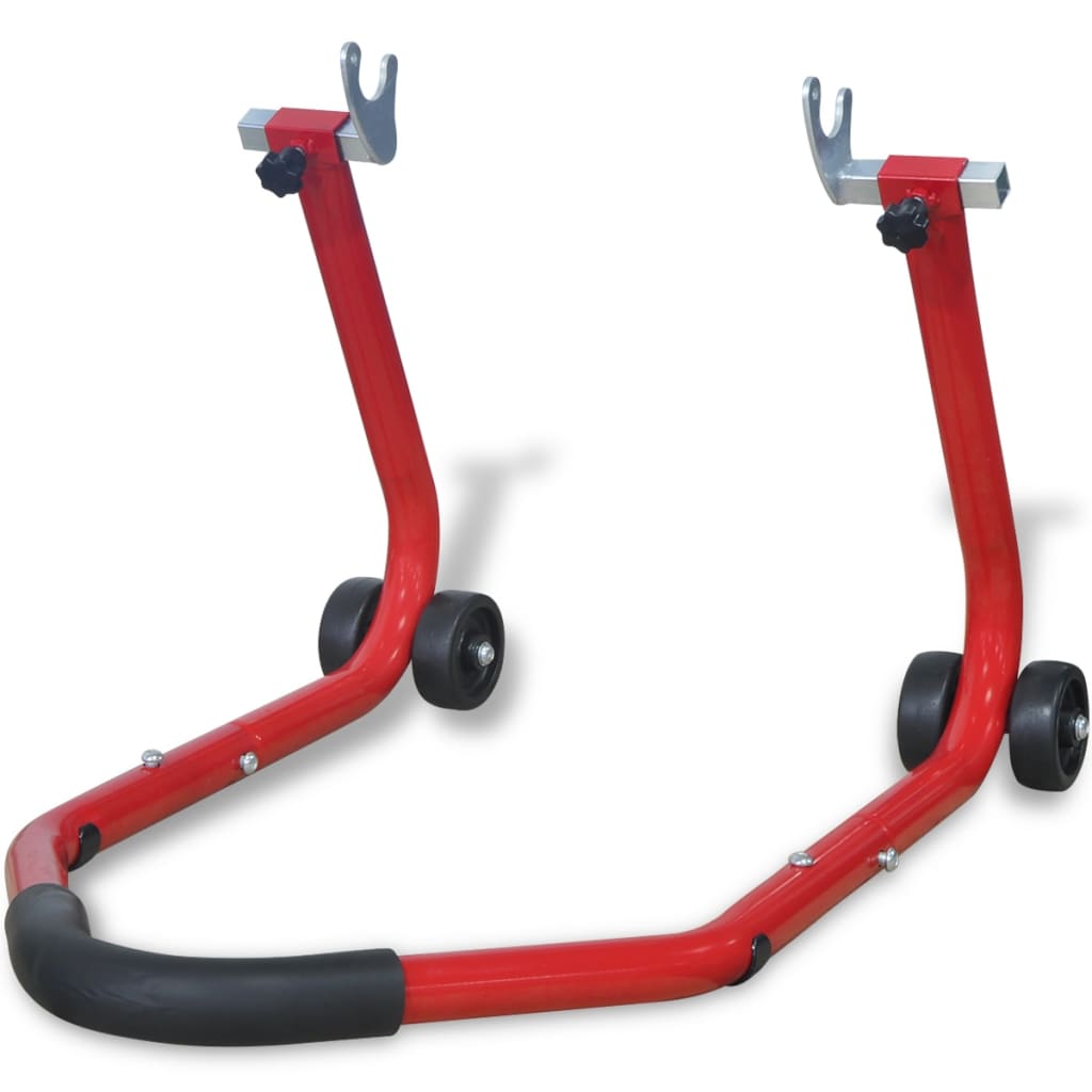 VidaXL Motorfiets achterwiel standaard rood