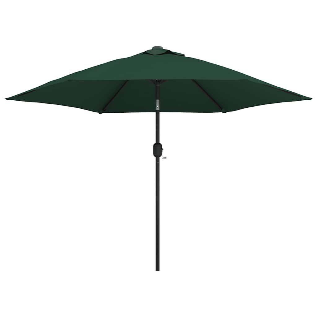 VidaXL Zweefparasol met led 3,5 m groen
