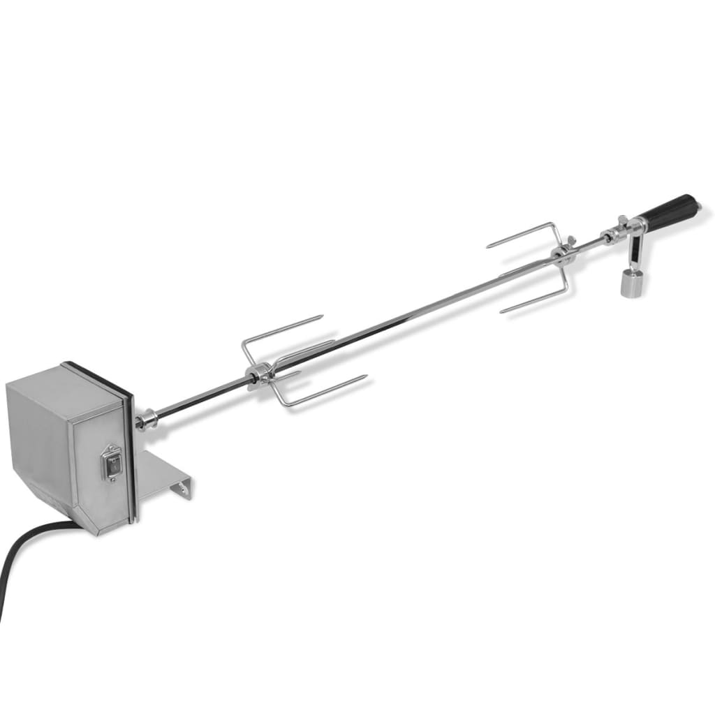 VidaXL Bbq draaispit met professionele motor staal 900 mm