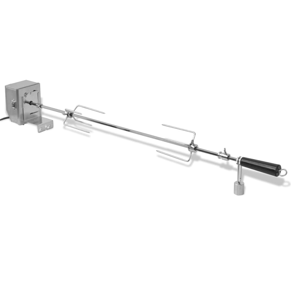 VidaXL Bbq draaispit met professionele motor staal 900 mm