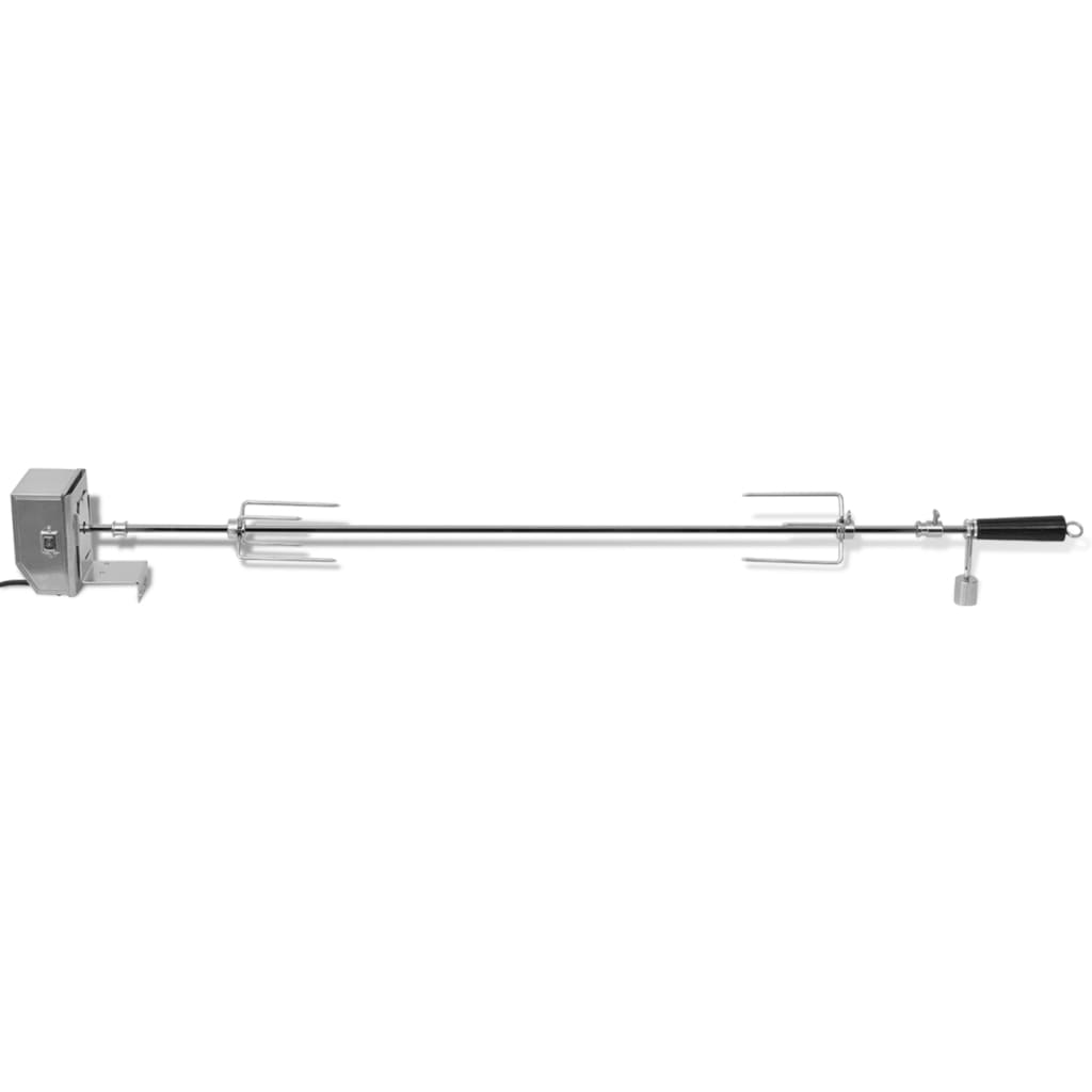 VidaXL Bbq draaispit met professionele motor staal 1200 mm