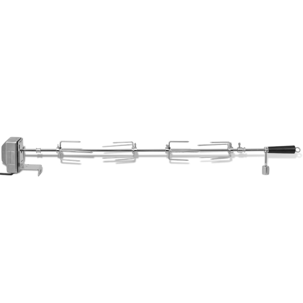 VidaXL Bbq draaispit met motor staal 1000 mm