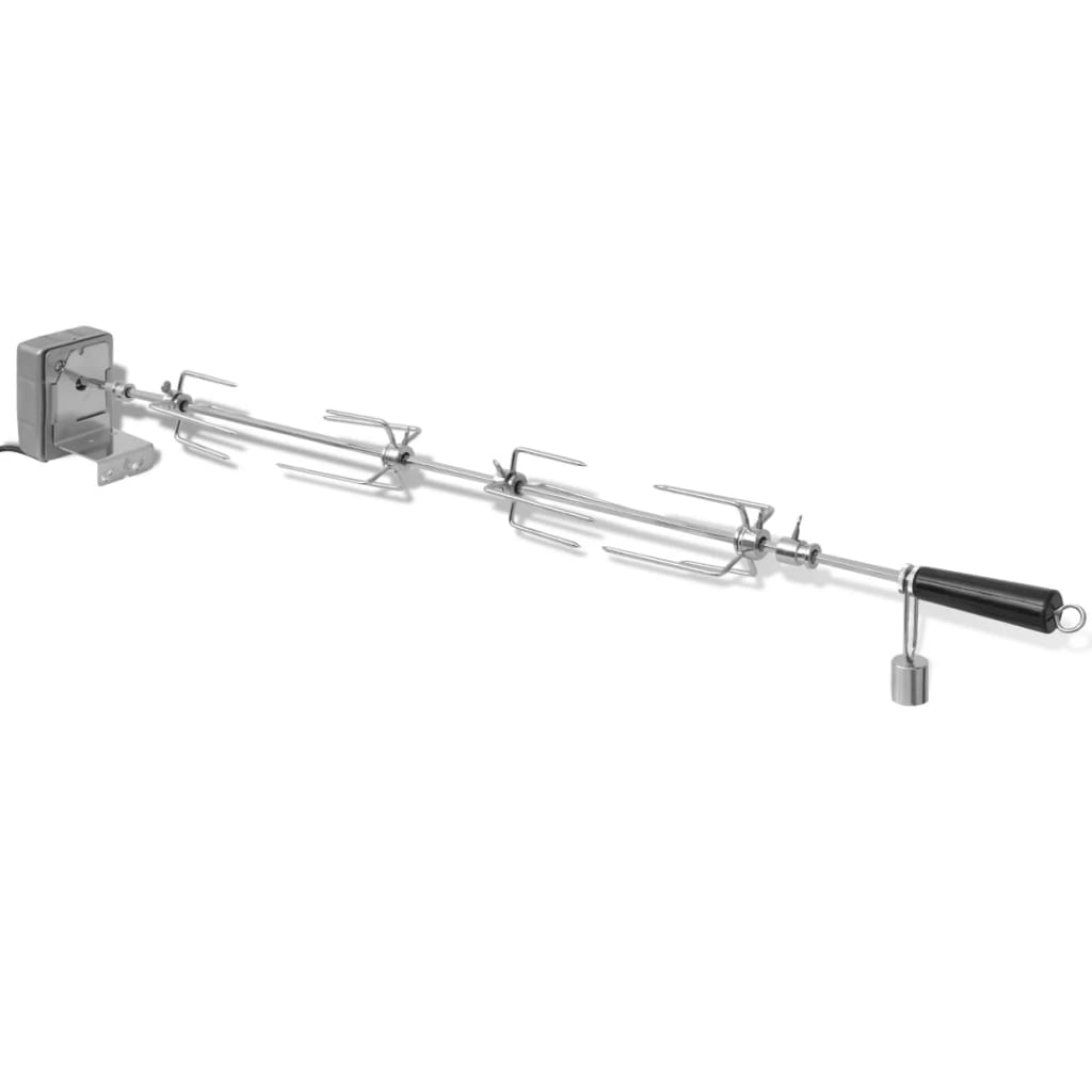 VidaXL Bbq draaispit met motor staal 1000 mm