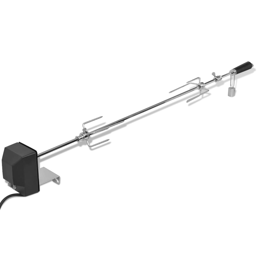 VidaXL Bbq draaispit met motor staal 1000 mm