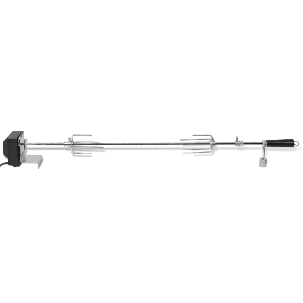 VidaXL Bbq draaispit met motor staal 1000 mm
