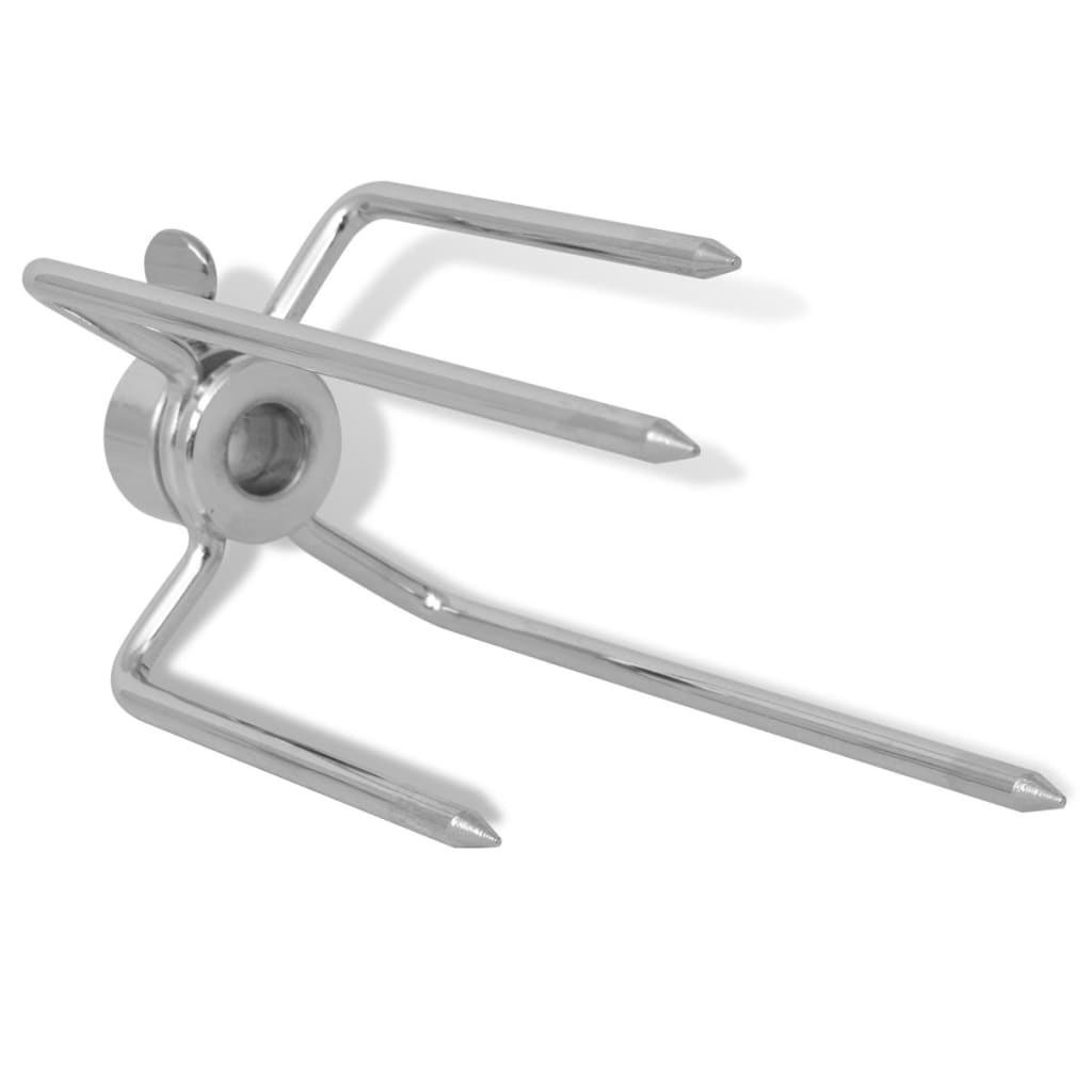 VidaXL Bbq draaispit vorken 2 stuks staal