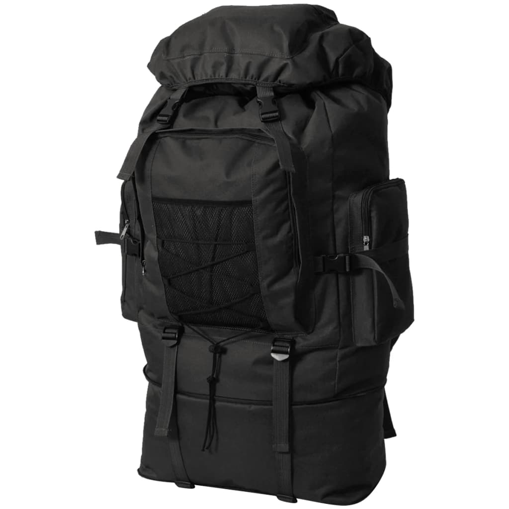 VidaXL Rugzak legerstijl xxl 100 l zwart