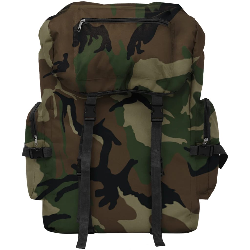 VidaXL Rugzak legerstijl 65 l camouflage