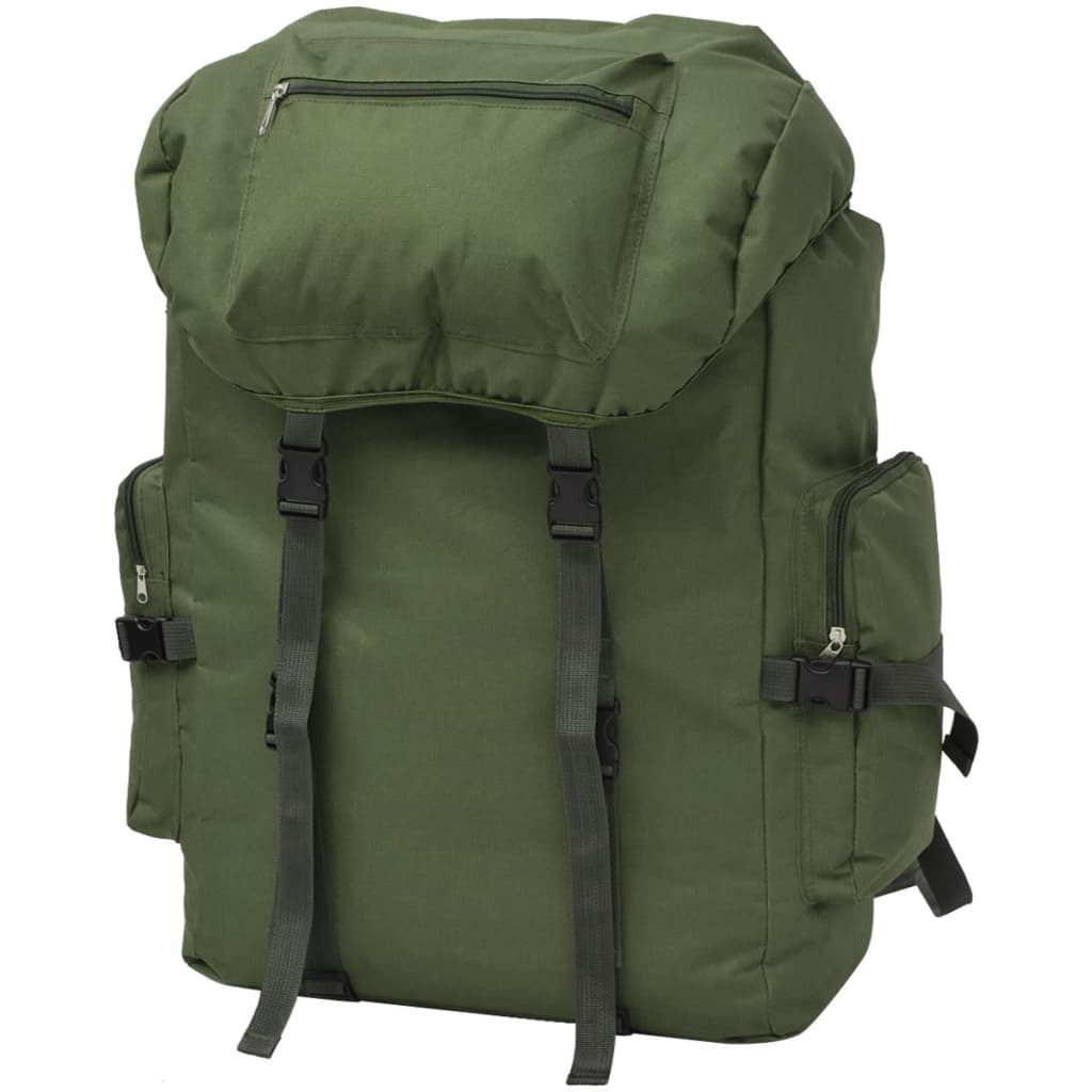 VidaXL Rugzak legerstijl 65 l groen