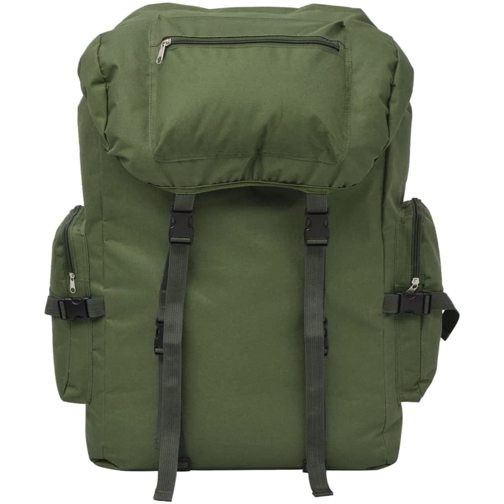 VidaXL Rugzak legerstijl 65 l groen