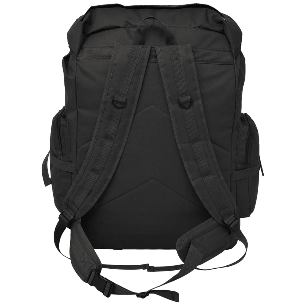 VidaXL Rugzak legerstijl 65 l zwart
