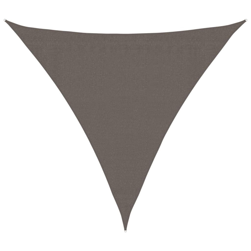 VidaXL Zonnescherm antraciet driehoekig 3,6x3,6x3,6 m hdpe