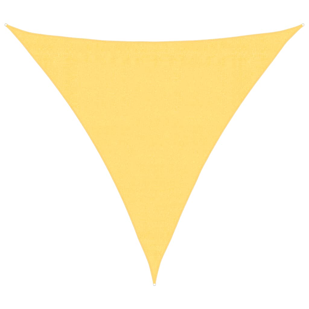 VidaXL Zonnescherm hdpe driehoekig 3,6x3,6x3,6 m beige