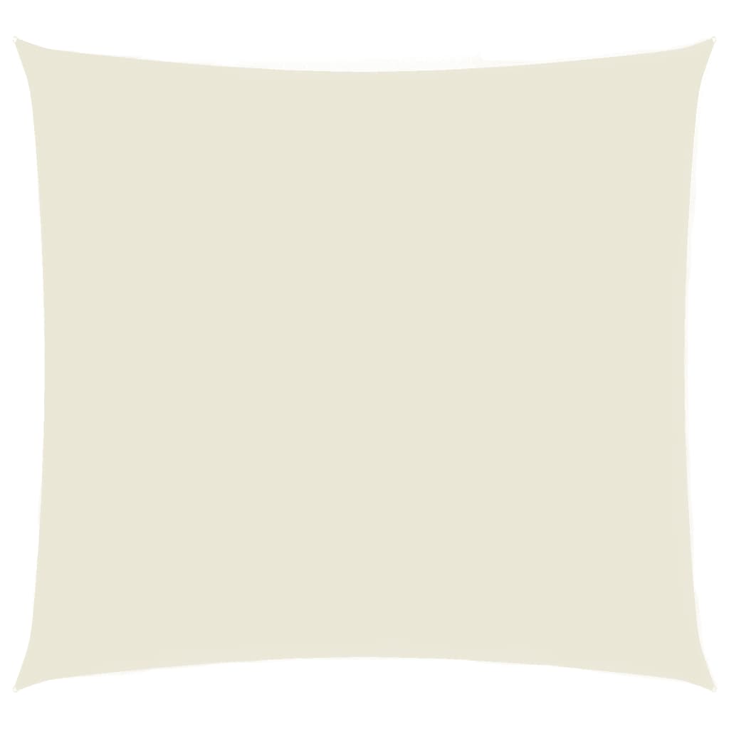 VidaXL Zonnescherm vierkant 3,6x3,6 m oxford stof crèmekleurig