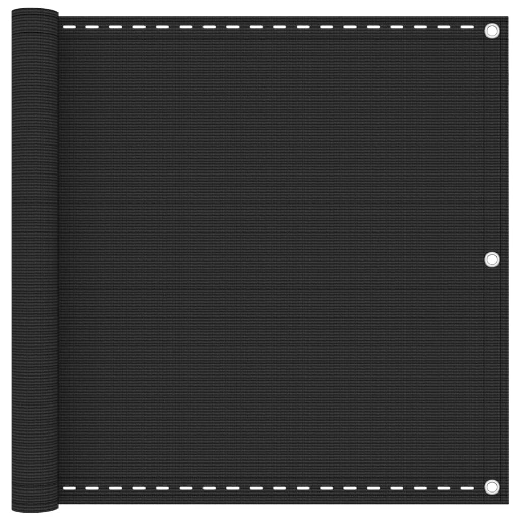 VidaXL Balkonscherm 90x600 cm hdpe antracietkleurig
